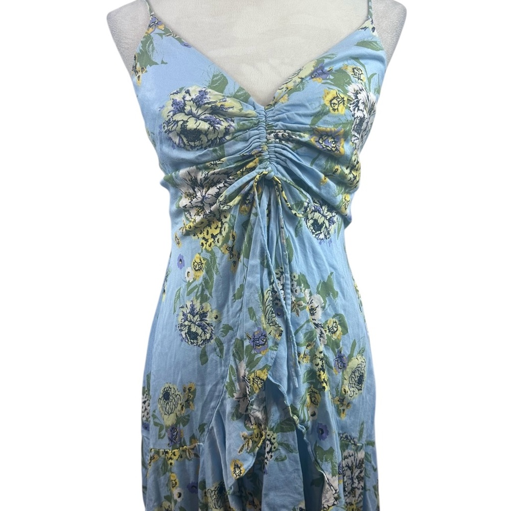 ⭐️Host Pick ⭐️Free People light blue spaghetti strap dress size medium - Picture 2 of 16